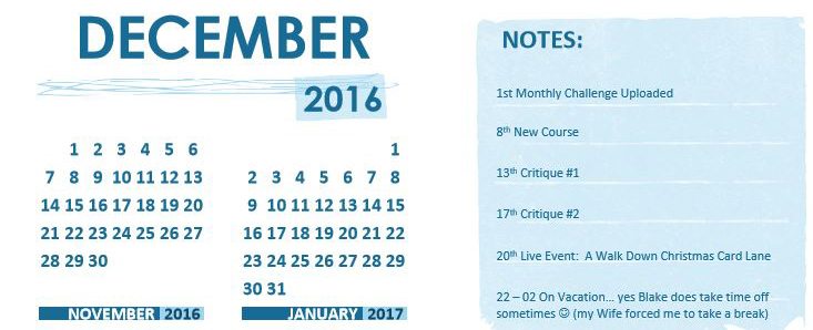December 2016 Updates