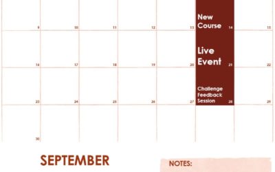 September Schedule of Events on f.64 Elite