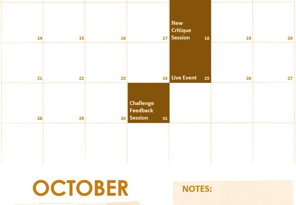 October Schedule of Events on f.64 Elite